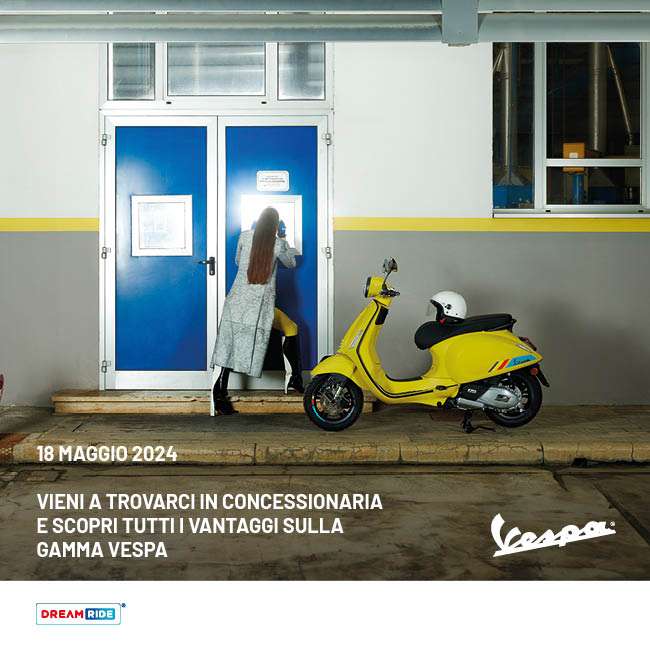 PROMO GAMMA VESPA OPEN DOORS 18 MAGGIO - DEM